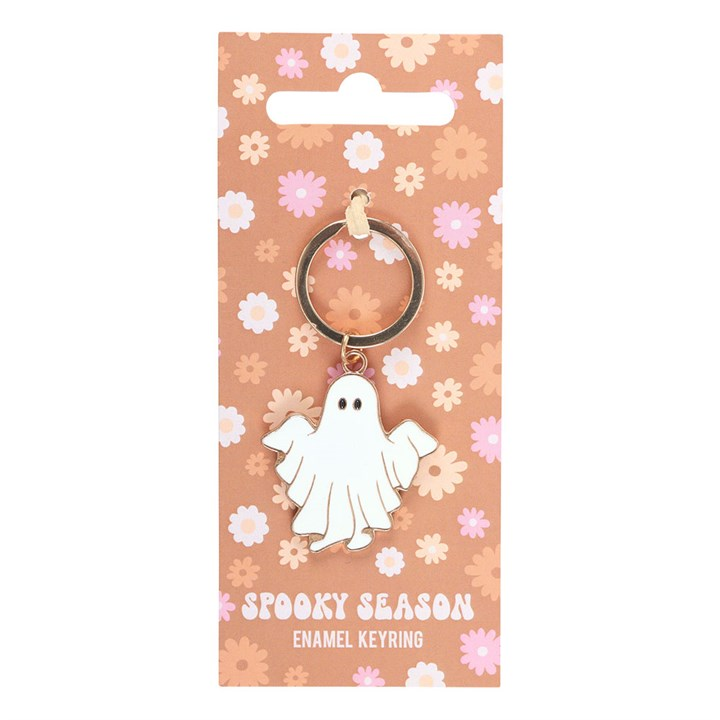 Spooky Season Groovy Ghost Keyring, image 2 of 4