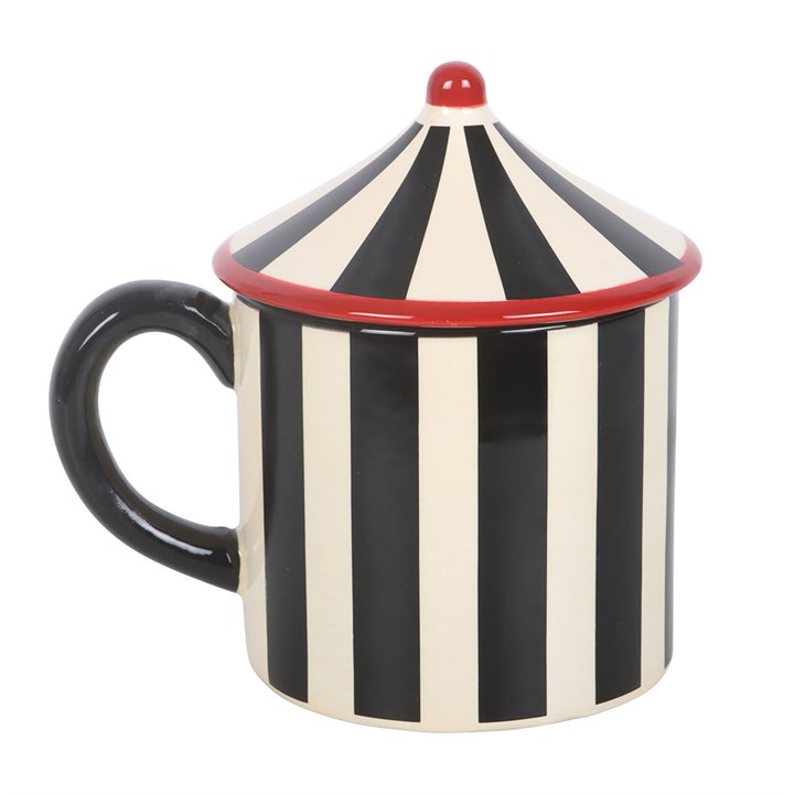 Black Striped Circus Tent Mug, image 4 of 7
