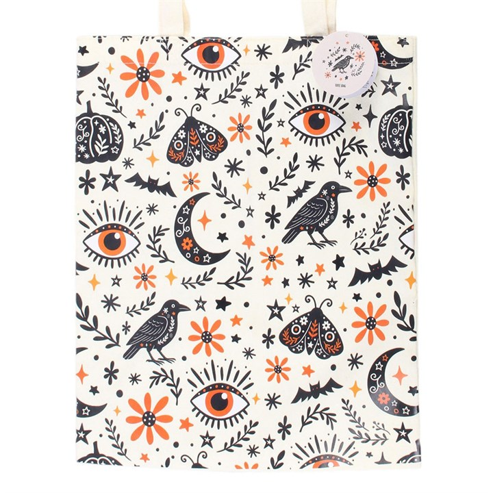 Frightful Folk Print Tote Bag, image 3 of 4