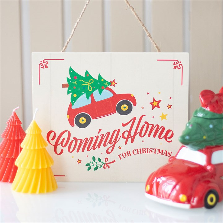 Coming Home for Christmas Hanging Sign, image 1 of 4