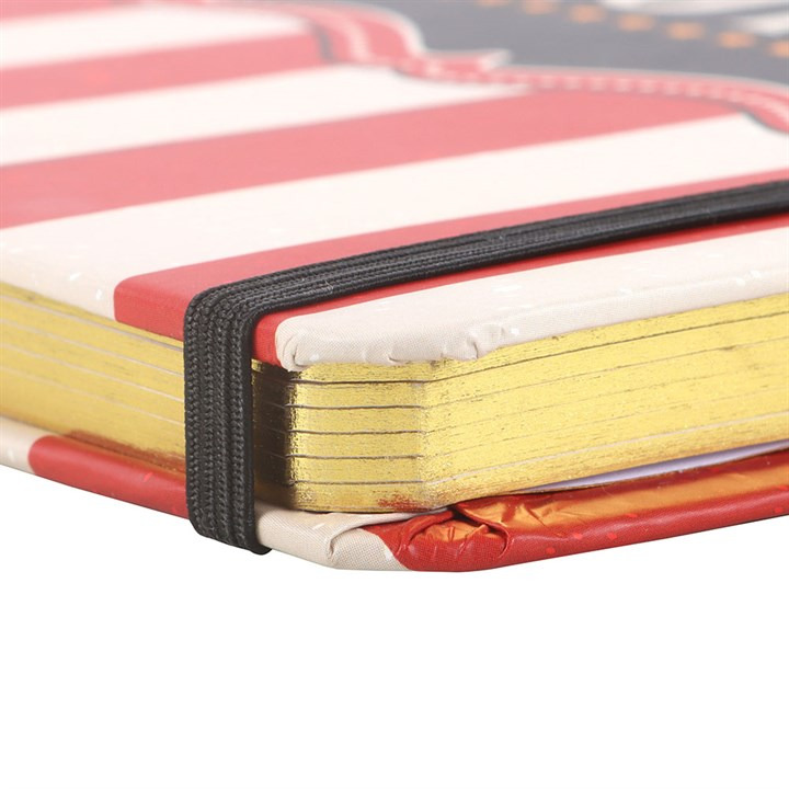 Red Circus Stripe A5 Notebook, image 6 of 7