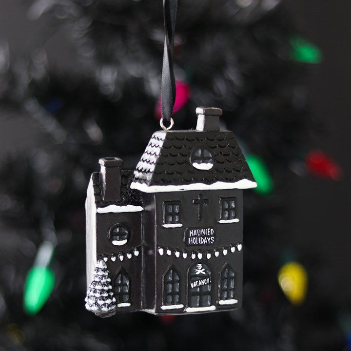 Haunted Holiday House Resin Christmas Decoration, image 1 of 5