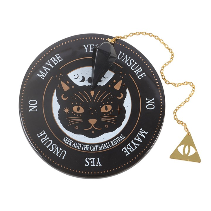 Black Cat Magick Pendulum Divination Kit, image 2 of 4