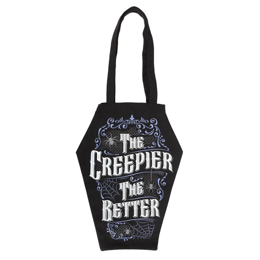 The Creepier the Better Coffin Shaped Tote Bag, image 1 of 5