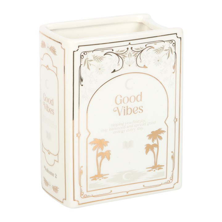 White Book Shaped Vase, image 3 of 6