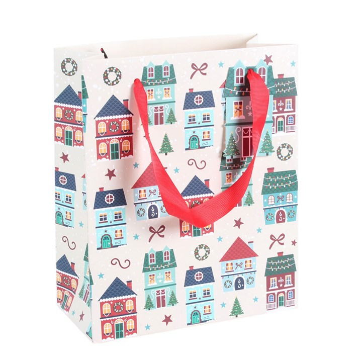 Christmas Street Print Gift Bag, image 2 of 6