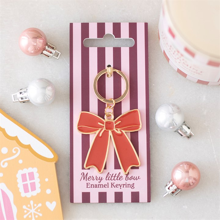 Red Bow Keyring, image 1 of 5