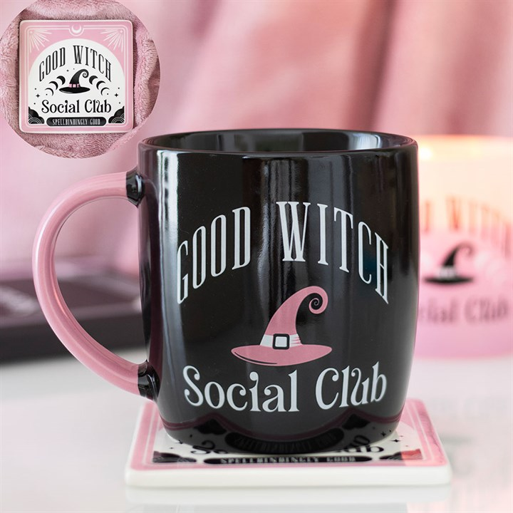 Good Witch Social Club Mug and Coaster Set, image 1 of 5