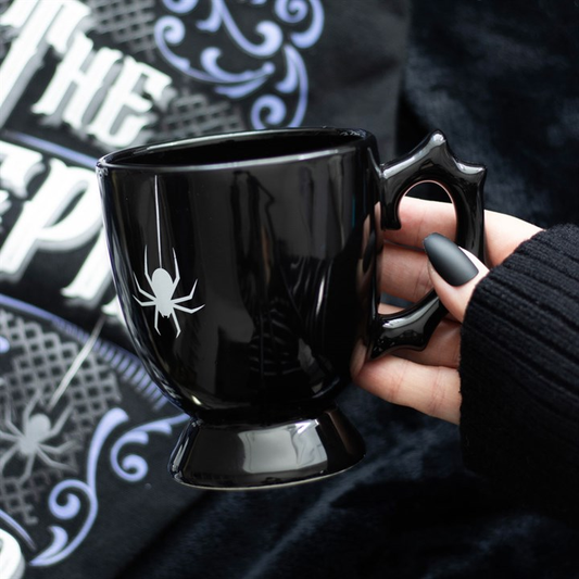 Black Spider Teacup, image 1 of 6