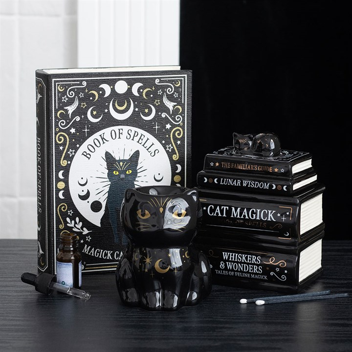 Black Cat Magick Oil Burner, image 6 of 6