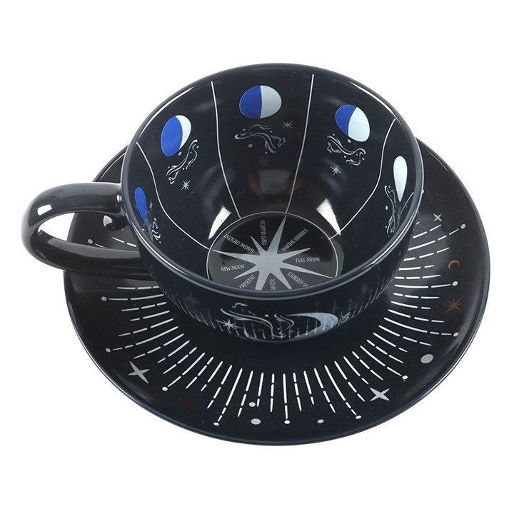 Blue Moon Phase Teacup and Saucer, image 5 of 5