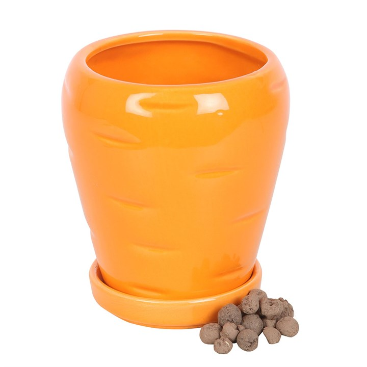 Carrot Shaped Plant Pot with Parsley Seed Balls, image 2 of 5
