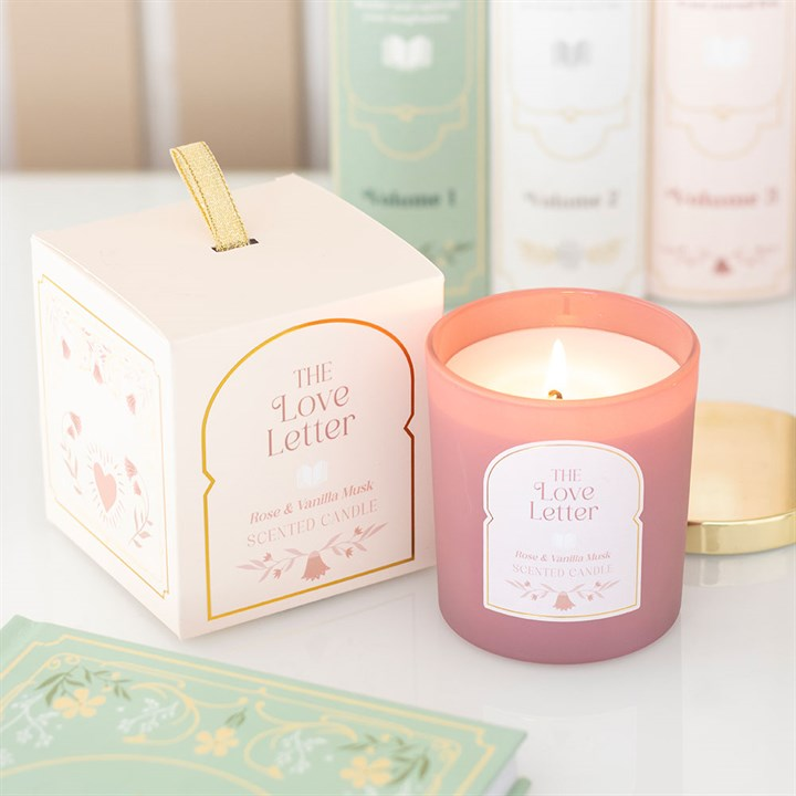 The Love Letter Rose & Vanilla Musk Candle, image 1 of 5