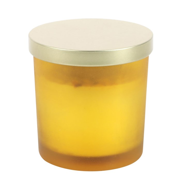 Solar Plexus Chakra Lemon Crystal Chip Candle, image 4 of 5