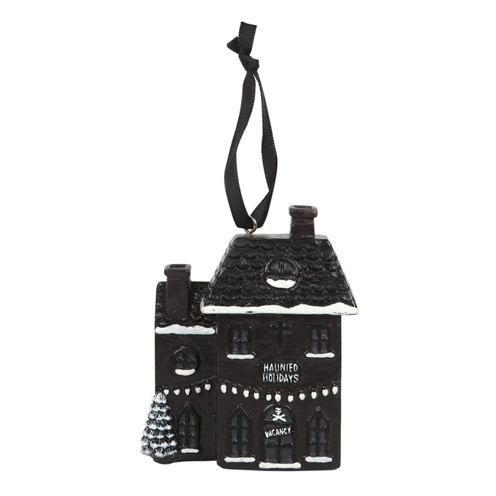Haunted Holiday House Resin Christmas Decoration, image 2 of 5