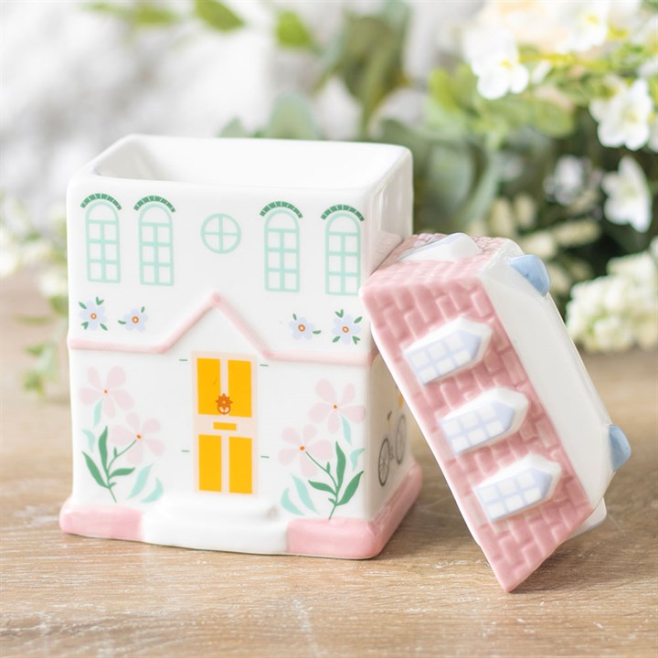 Pastel House Oil Burner and Wax Warmer, image 3 of 7