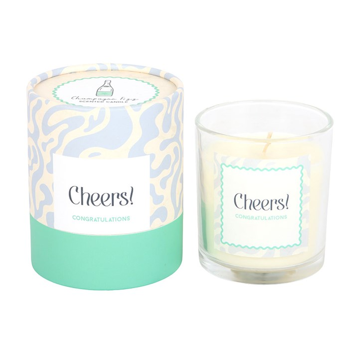 Cheers Congratulations Champagne Fizz Candle, image 3 of 6