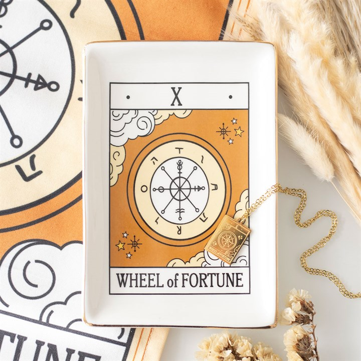 The Wheel of Fortune Vintage Tarot Trinket Dish, image 1 of 4