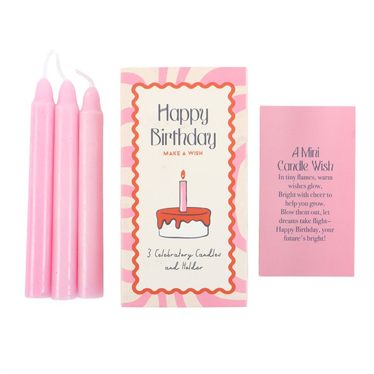Set of 3 Happy Birthday Candles in a Box, image 1 of 4