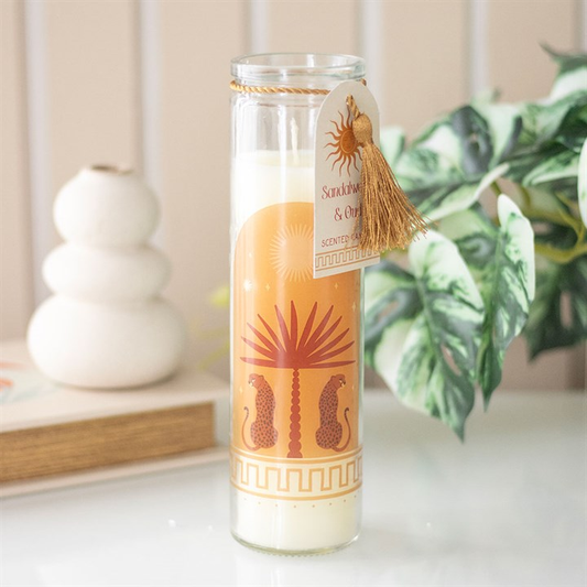 Leopard Palm Sandalwood & Oud Tube Candle, image 1 of 4