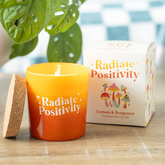 Radiate Positivity Lemon & Bergamot Candle, image 1 of 4