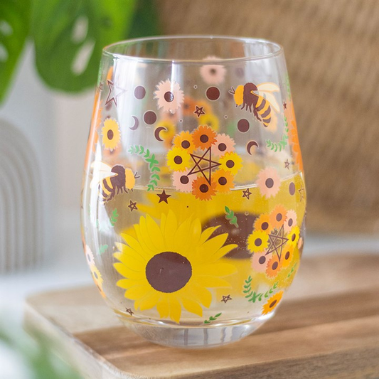 Bee Radiant Print Stemless Glass, image 1 of 4