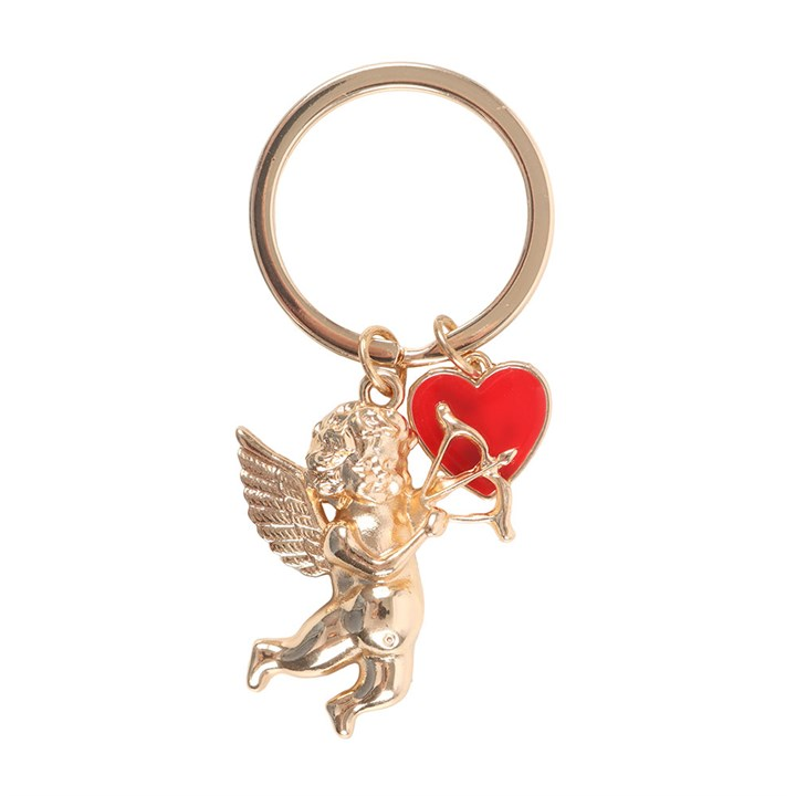Cupid's Delivery Cherub Keyring, image 3 of 5