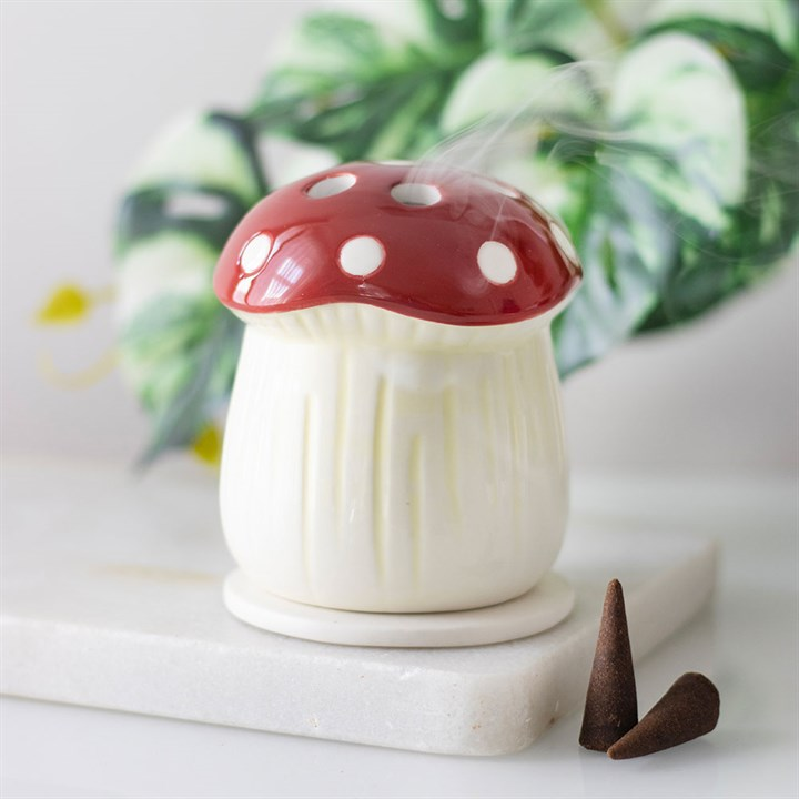 Mushroom Incense Cone Holder, image 1 of 4