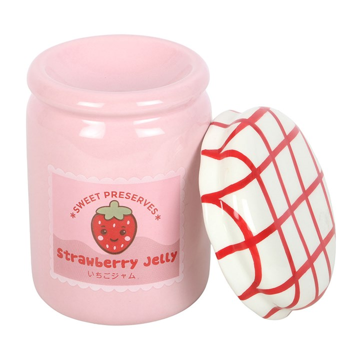 Strawberry Jelly Jar Oil Burner and Wax Warmer, image 5 of 7