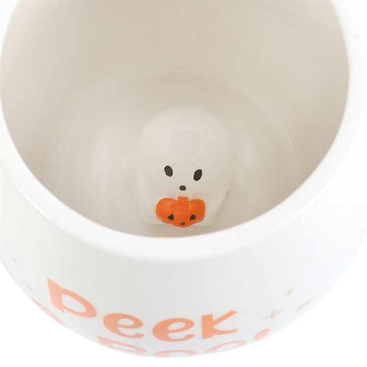 Peekaboo Ghost Rounded Mug, image 5 of 6