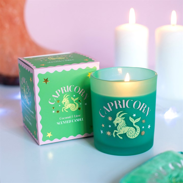 Zodiac Zest Capricorn Coconut & Lime Candle, image 1 of 5