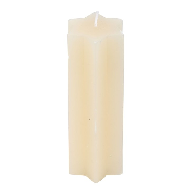 Cream Starry Night Star Shaped Taper Candle, image 3 of 5