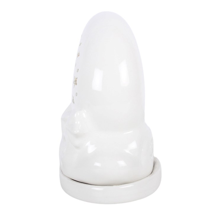 White Pastel Skies Moon Incense Cone Holder, image 4 of 6