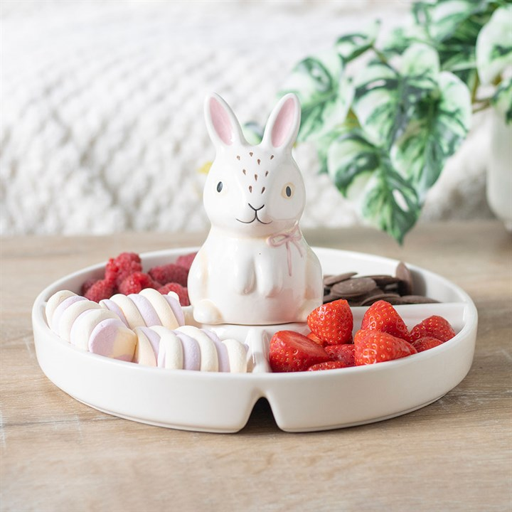 Bunny Chip & Dip Snack Dish, image 1 of 6
