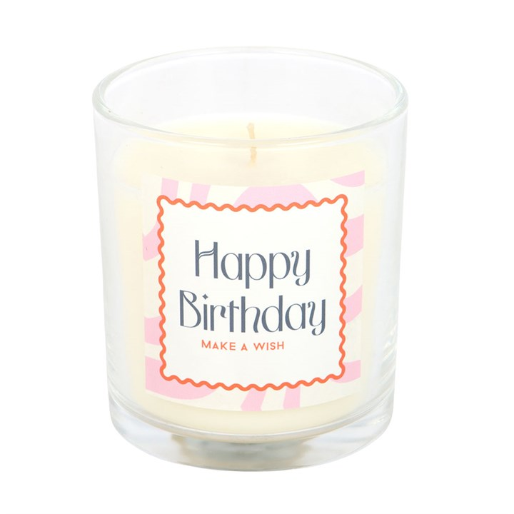 Happy Birthday Vanilla Cake Candle, image 4 of 6