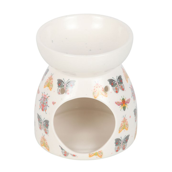 Floral Bug Print Oil Burner and Wax Warmer, image 2 of 5
