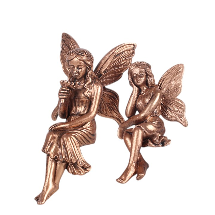 Set of 2 Fairy Shelf Sitter Ornaments, image 3 of 5