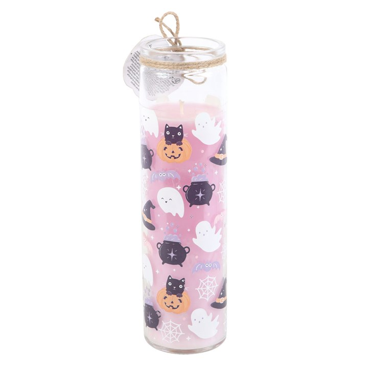 Pastel Halloween Candy Apple Tube Candle, image 2 of 3