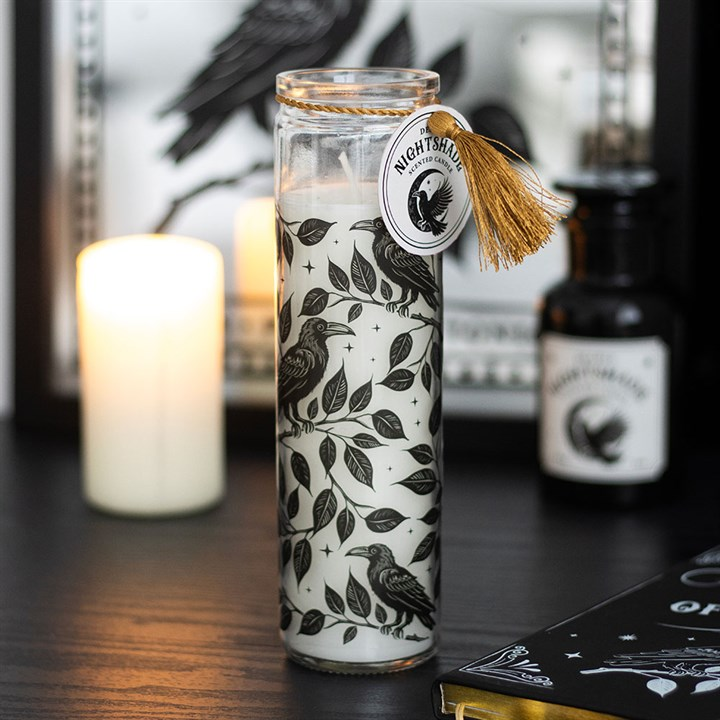 Mystic Raven Deadly Nightshade Tube Candle, image 1 of 5