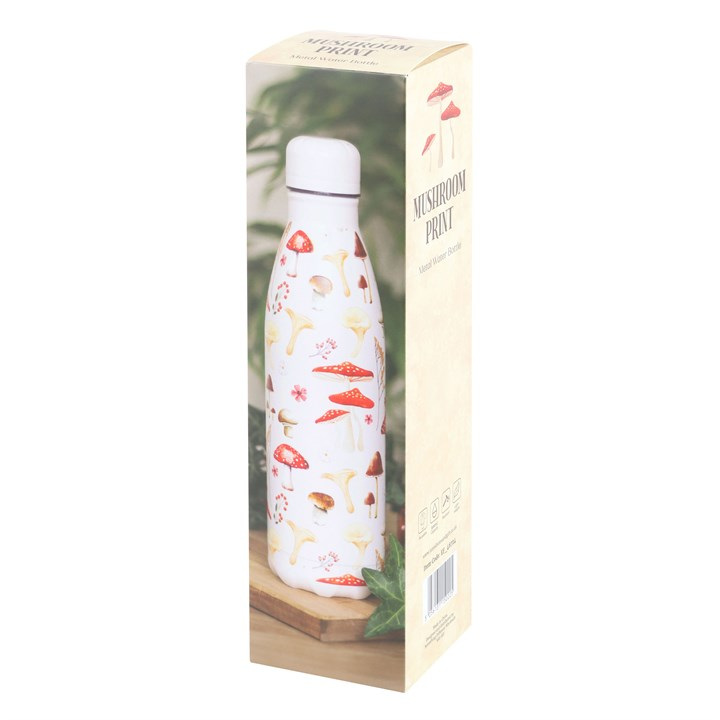 All Over Mushroom Print Metal Water Bottle, image 5 of 6
