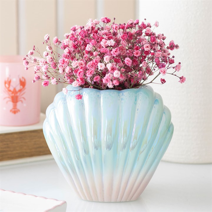 Iridescent Shell Flower Vase, image 2 of 6