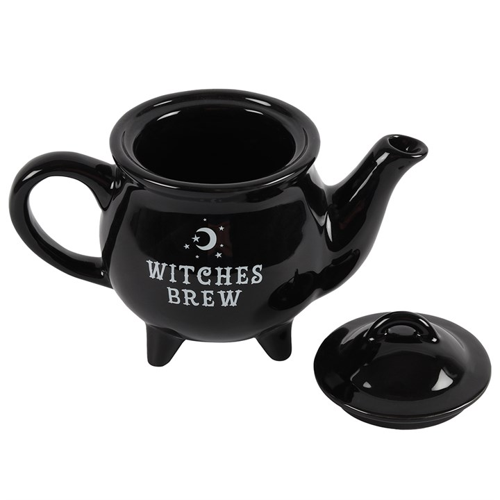 Witches Brew Black Ceramic Tea Pot, image 3 of 5