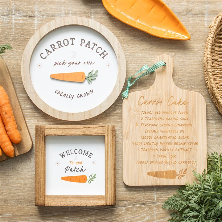Carrot Patch Round 3D Wall Plaque, image 5 of 5