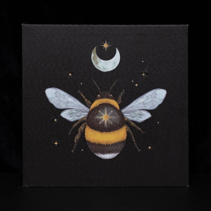 Forest Bee Light Up Canvas Plaque, image 2 of 5