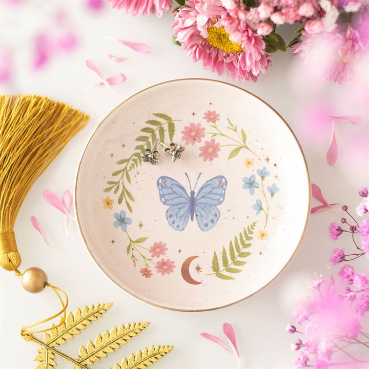 Luna Butterfly Trinket Dish, image 1 of 6