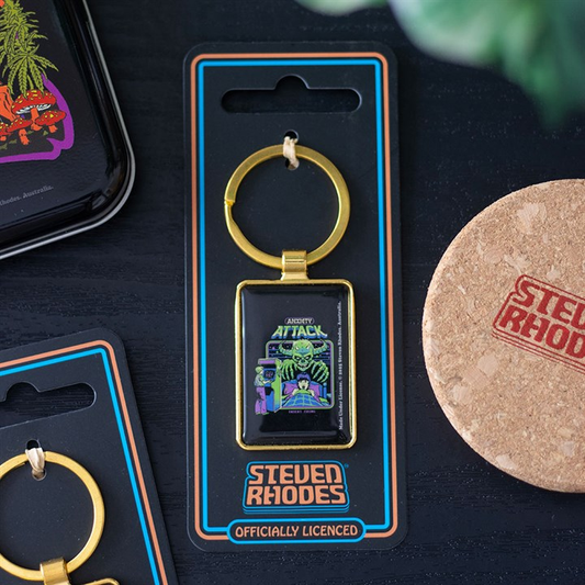 Anxiety Attack Keyring by Steven Rhodes, image 1 of 6