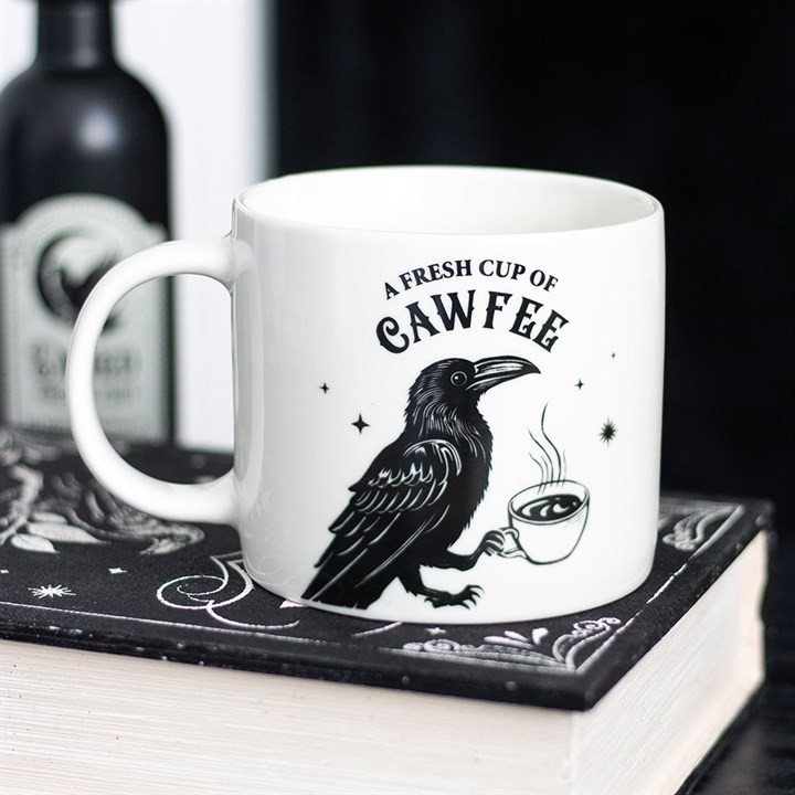 Fresh Cup of Cawfee Raven Mug, image 1 of 5