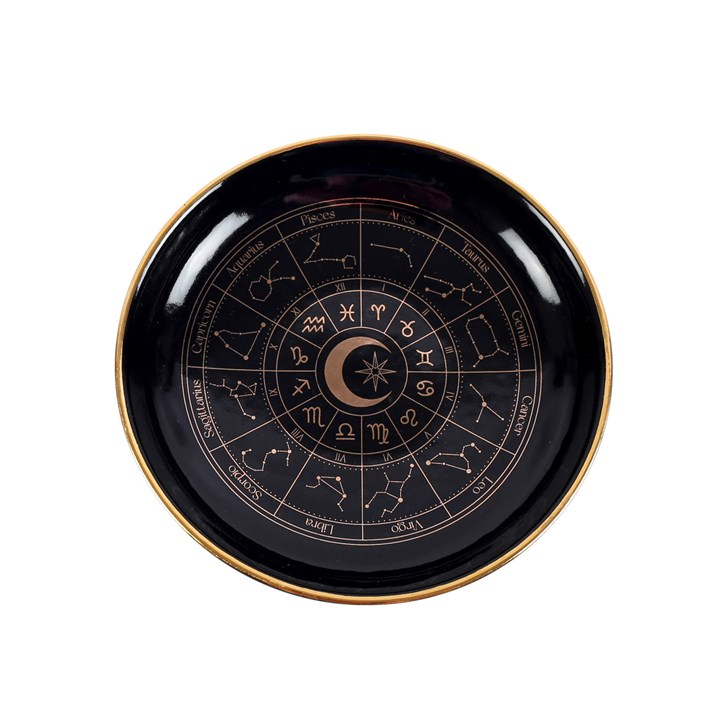 Black Astrology Wheel Trinket Dish, image 2 of 4