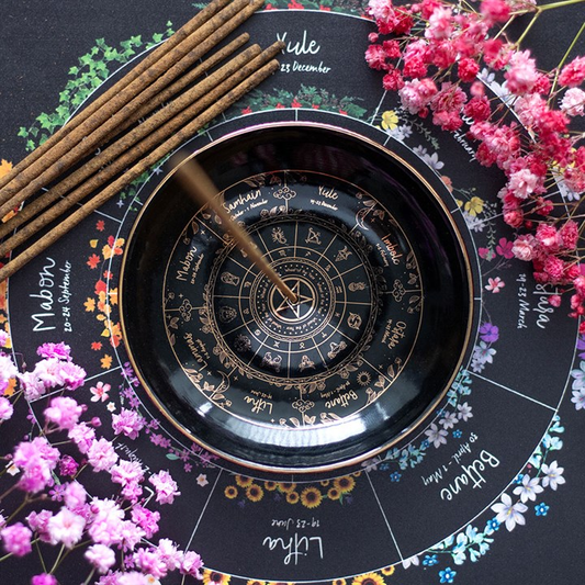 Wheel of the Year Incense Holder, image 1 of 4