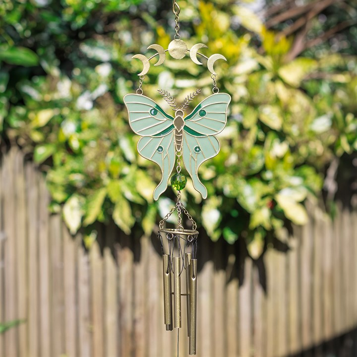 Moonphase Moth Windchime, image 2 of 4